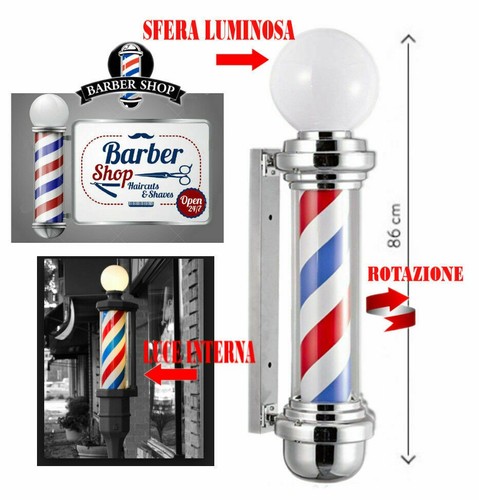 Barber pole avec - barber, boule
